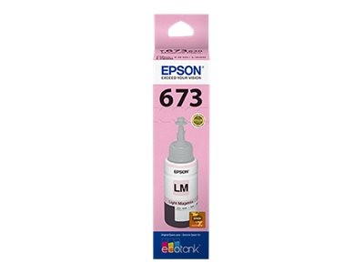 Epson T673 - Magenta claro - original - recarga de tinta - para Epson L1800, L800, L805, L810, L850; EcoTank L1800