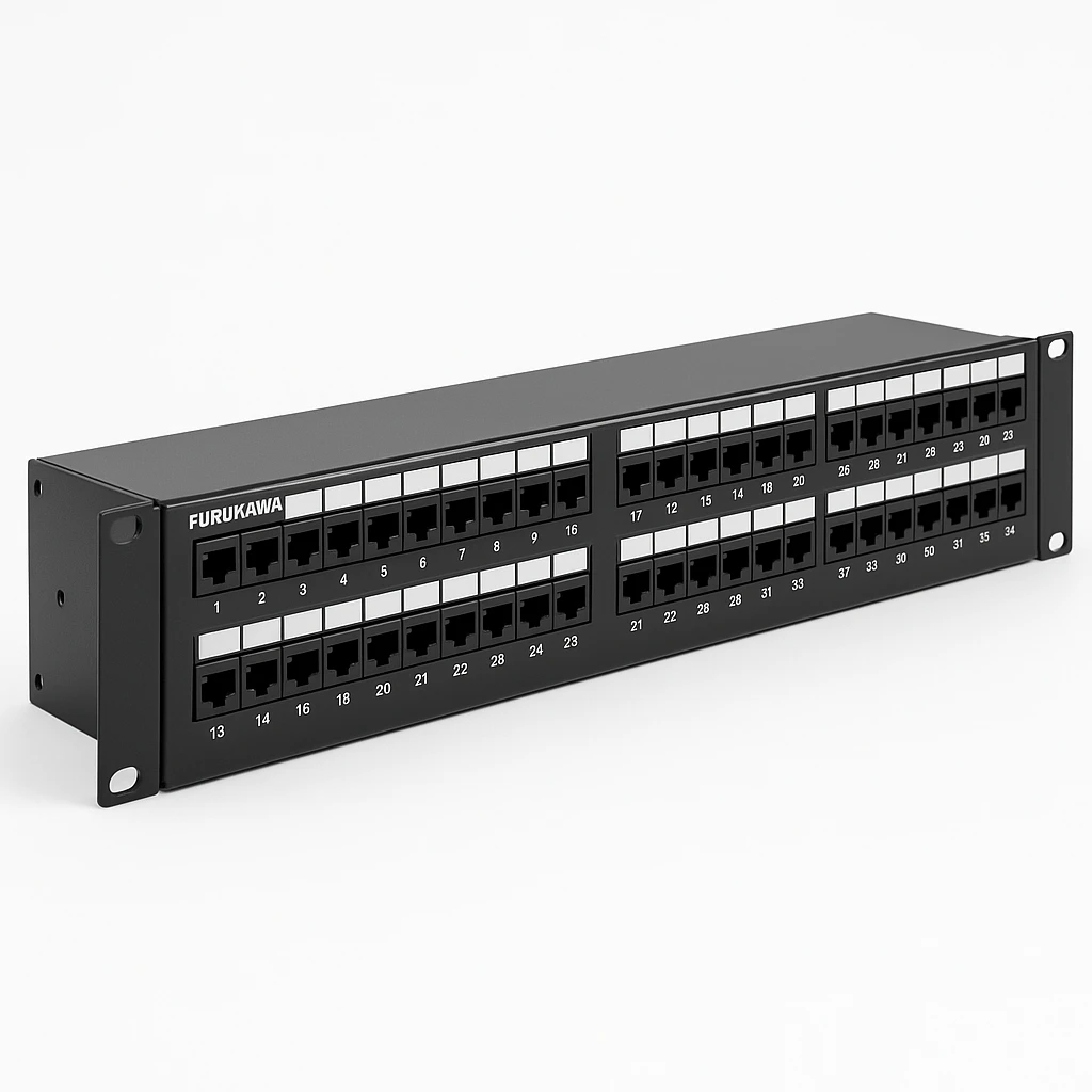 Furukawa - Tablero de conexiones - 2U - 19" - 48 puertos