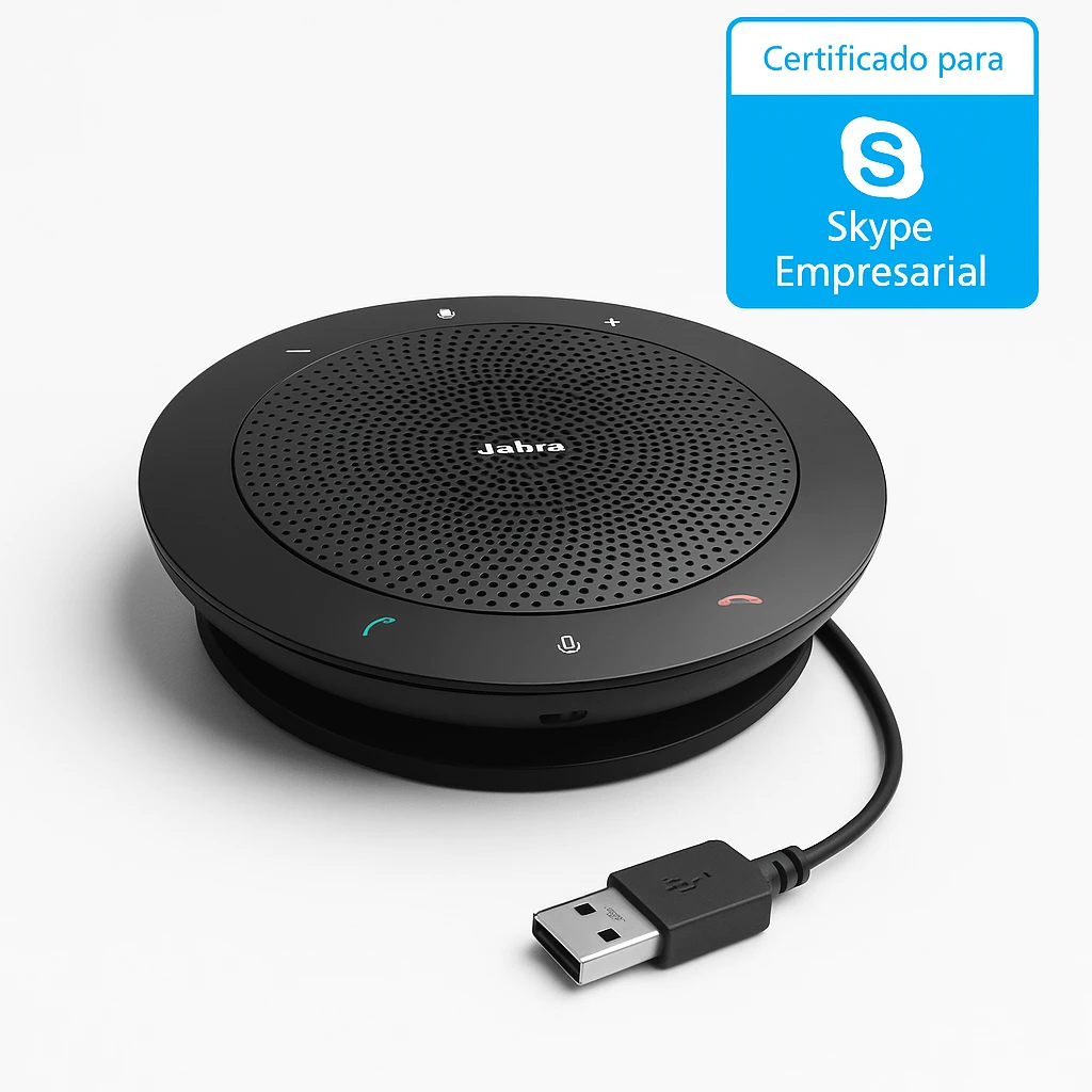 Jabra SPEAK 510 MS - Altavoz de escritorio VoIP - Bluetooth - inalámbrico - USB - Certificado para Skype Empresarial
