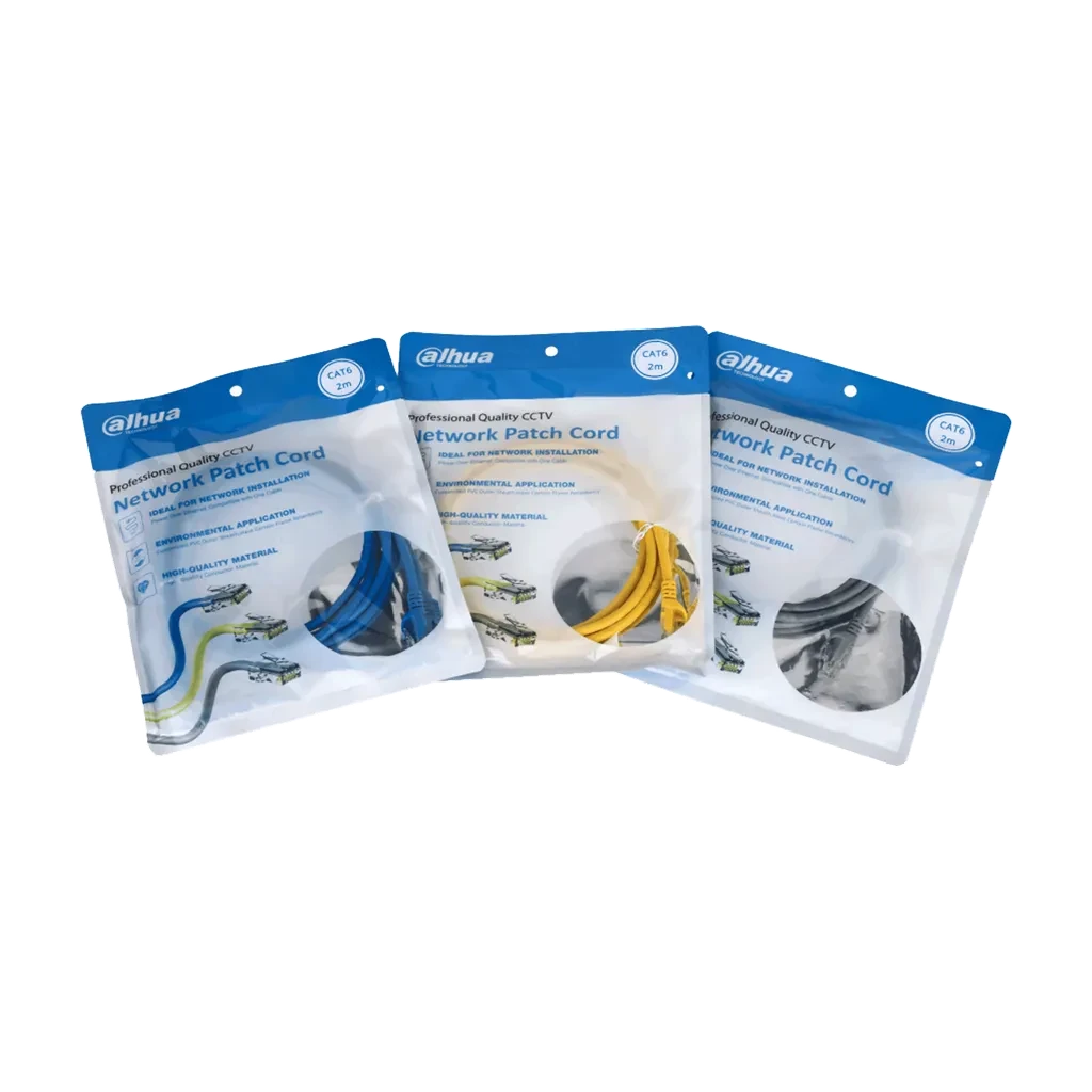 DH-PFM972-6U-3-GR. Patch cord 3 metro Dahua categoría 6 de 24AWG COLOR GRIS