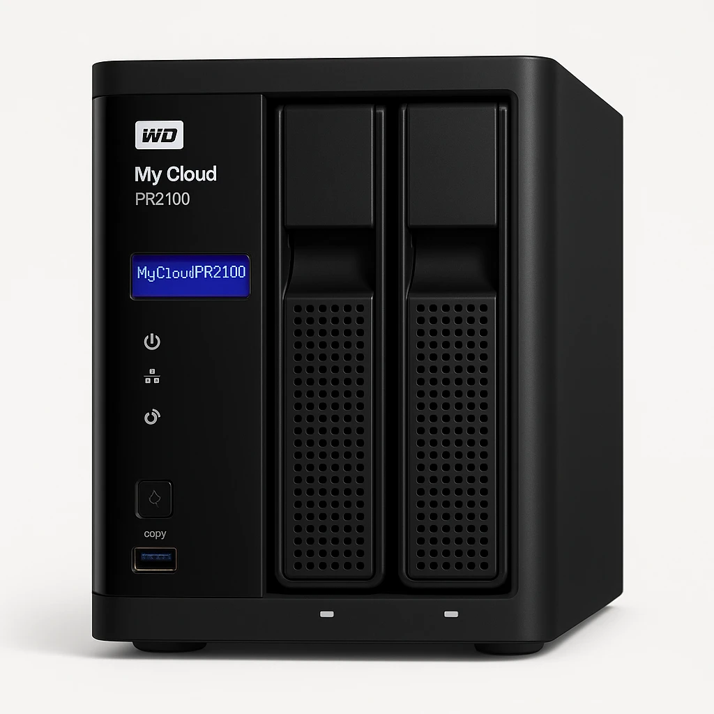 WD My Cloud PR2100 WDBBCL0000NBK - Servidor NAS - 2 compartimentos - RAID RAID 0, 1, JBOD - RAM 4 GB - Gigabit Ethernet