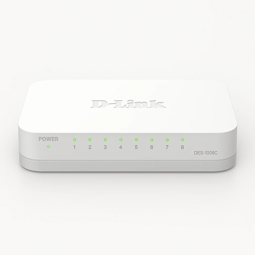 D-Link DES 1008C - Conmutador - sin gestionar - 8 x 10/100
