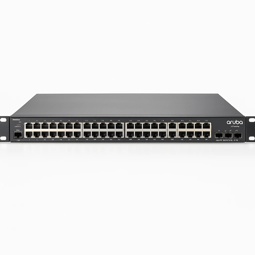 Aruba 2930F 48G PoE+ 4SFP - Conmutador - L3 - Gestionado - 48 x 10/100/1000 (PoE+) + 4 x Gigabit SFP (enlace ascendente) - montaje en rack - PoE+ (370 W)