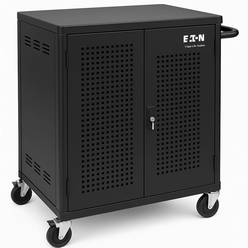 Eaton Tripp Lite Series 36-Port AC Charging Cart Storage Station Chromebook Laptop Tablet - Carrito carga y gestión - para 36 portátiles - bloqueable - acero resistente - negro