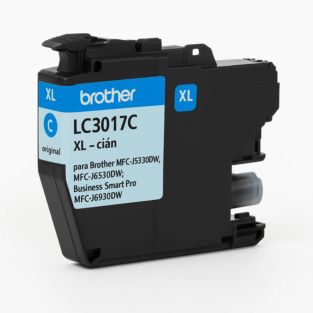 Brother LC3017C - XL - cián - original - cartucho de tinta - para Brother MFC-J5330DW, MFC-J6530DW; Business Smart Pro MFC-J6930DW