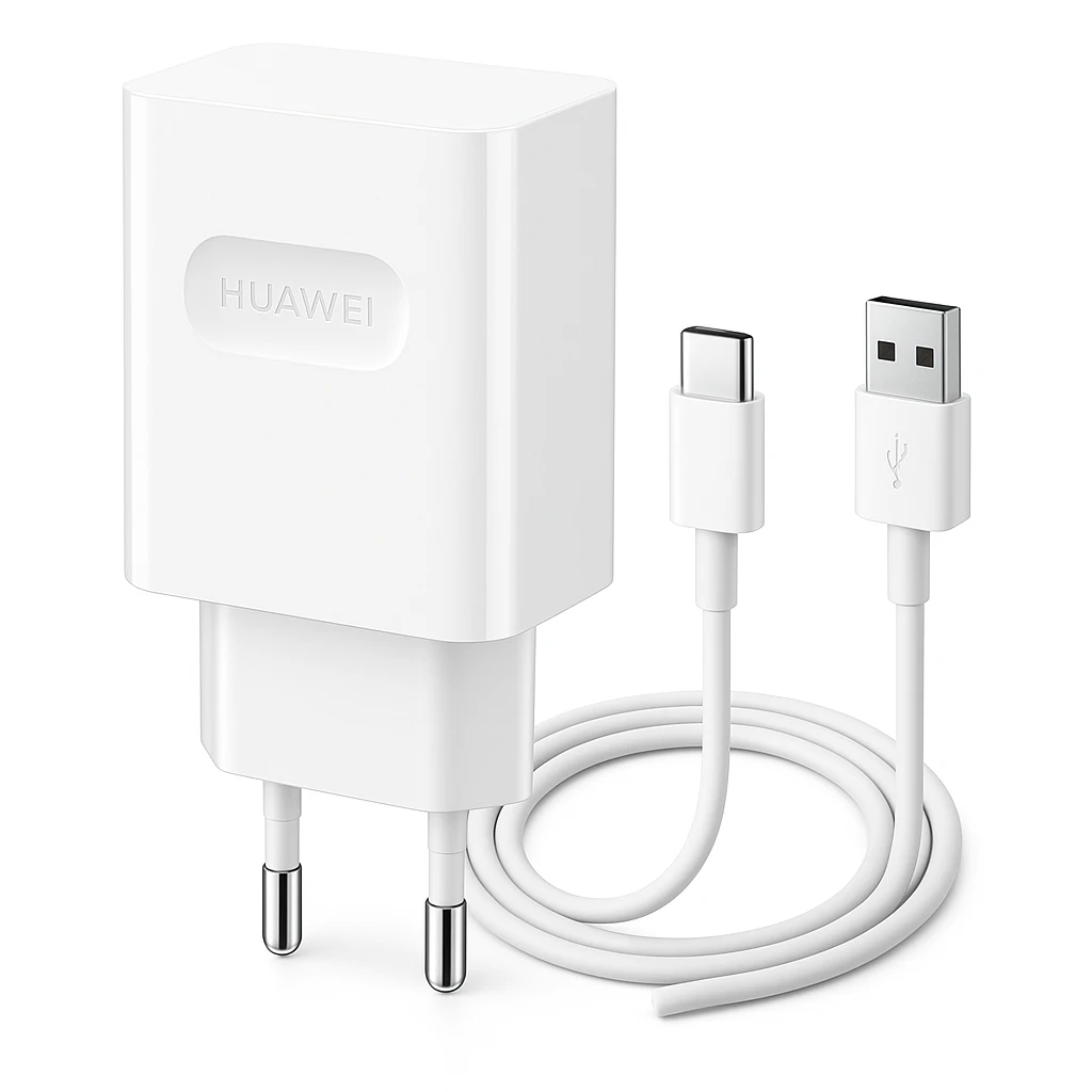 Huawei AP81 - Adaptador de corriente - 22.5 vatios - 5 A - QC (USB) - en el cable: USB-C - blanco