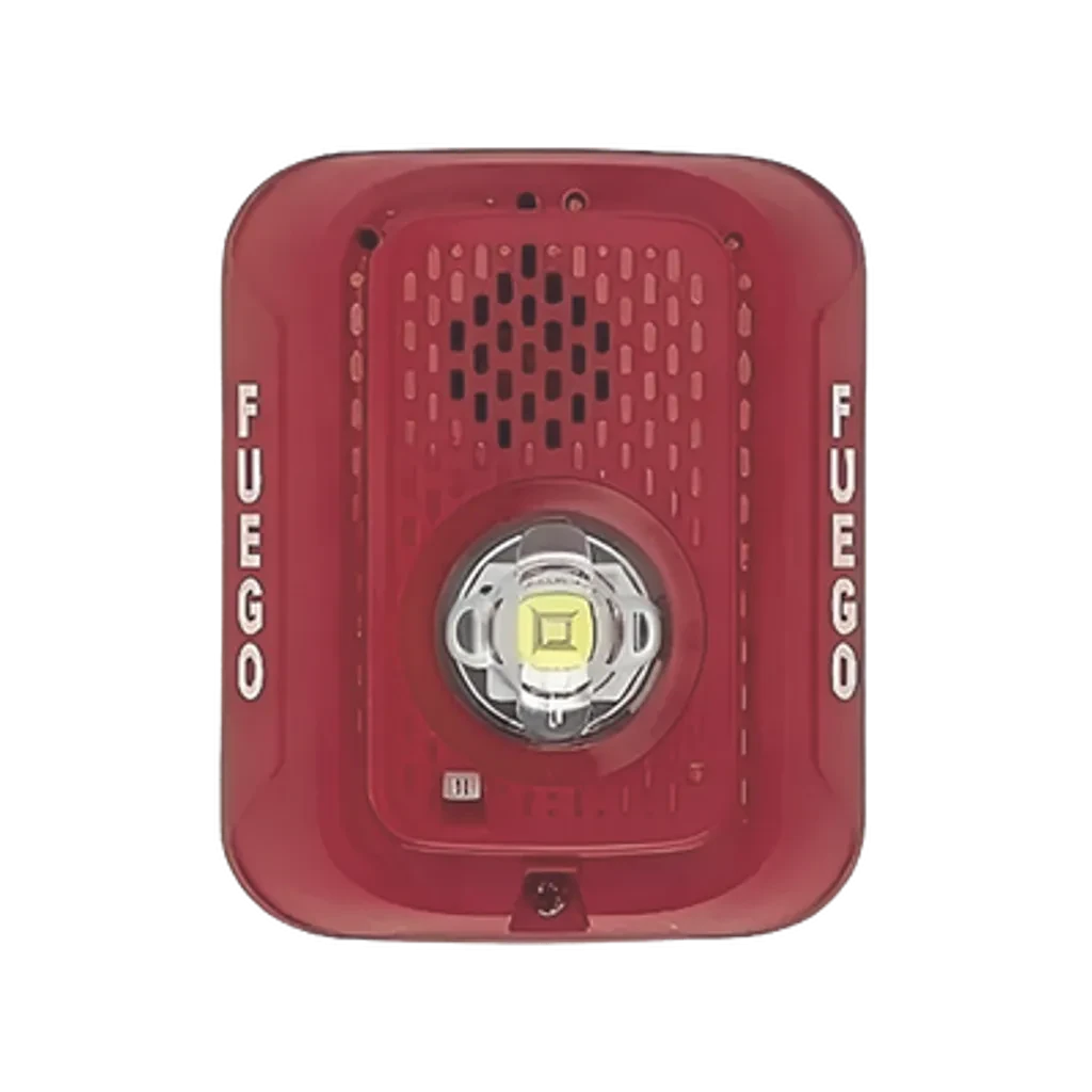 P2RLED-SP. Sirena para incendios con luz estroboscopiaca led