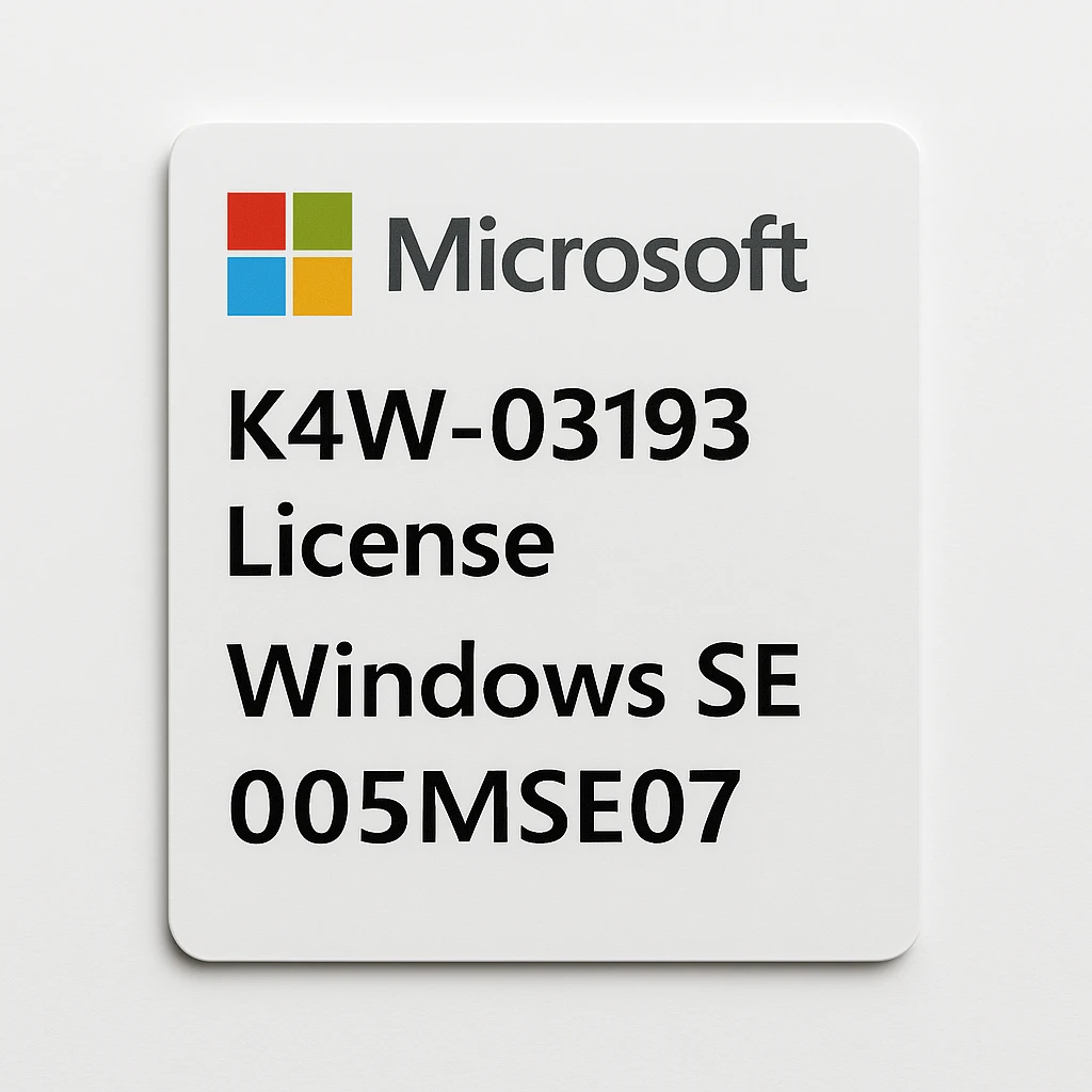 Microsoft K4W-03193 - License - Windows