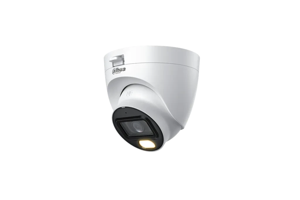 DH-HAC-HDW1509TLQN-A-LED-0280B-S3. Cámara HDCVI Dahua tipo eyeball 5MP full color iluminación 20m audio incorporado lente fijo de 2.8mm