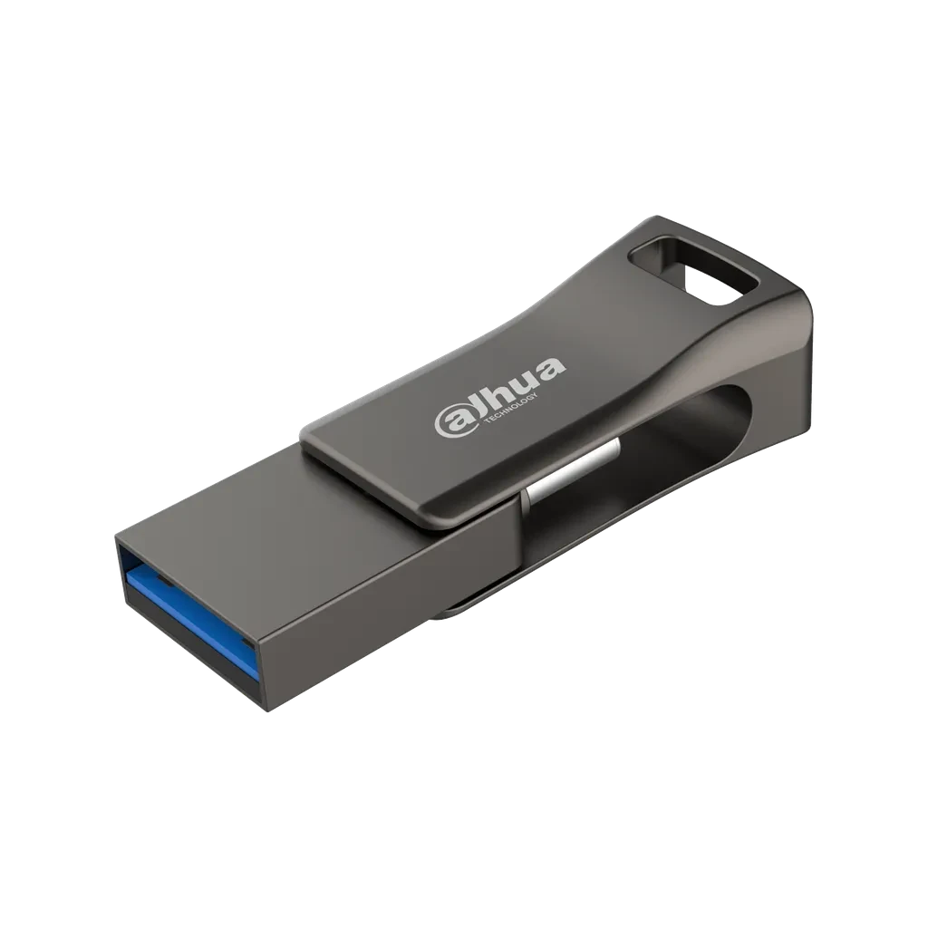 DHI-USB-P32ACU32G0203B1. Memoria USB Dahua de 32G USB 3.2 Gen 1 metálico velocidad de escritura de 6-100 MB/s, velocidad de lectura 20-150 MB/s 