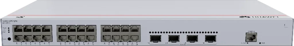 S310-24T4X. Switch Hauwei eKit 24 puertos 10/100/1000Base-T 4 Puertos 10 GE SFP+ capacidad de conmutación de 128 Gbit/s capacidad de reenvió de paquetes de 95 Mpps para capa de agregación