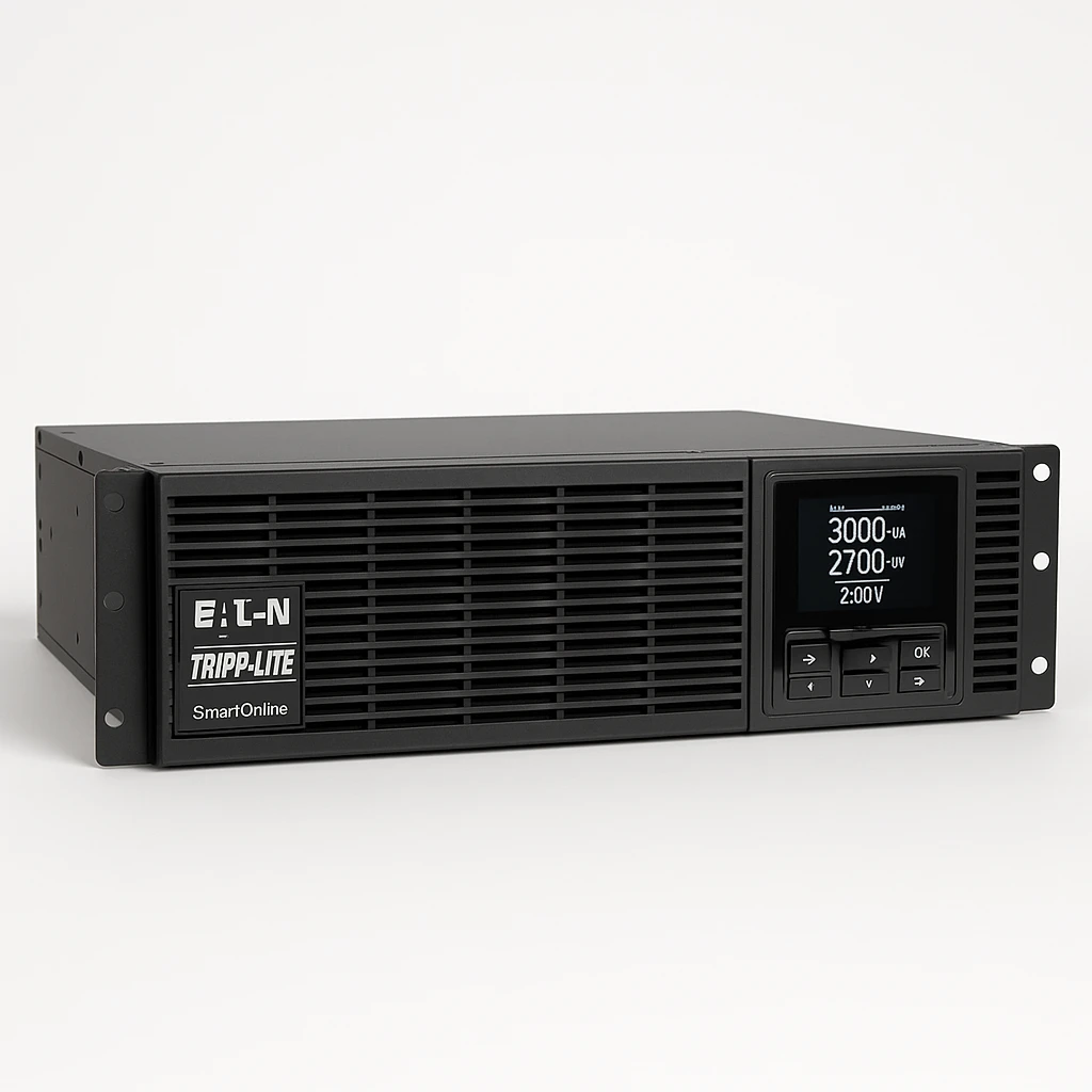 Eaton Tripp Lite Series UPS Smart Online 3000VA 2700W LCD Rackmount 208/240V USB DB9 2U - UPS (montaje en bastidor) - 14.97 A - CA 200/208/220/230/240 V - 2700 vatios - 3000 VA - 1 fase - RS-