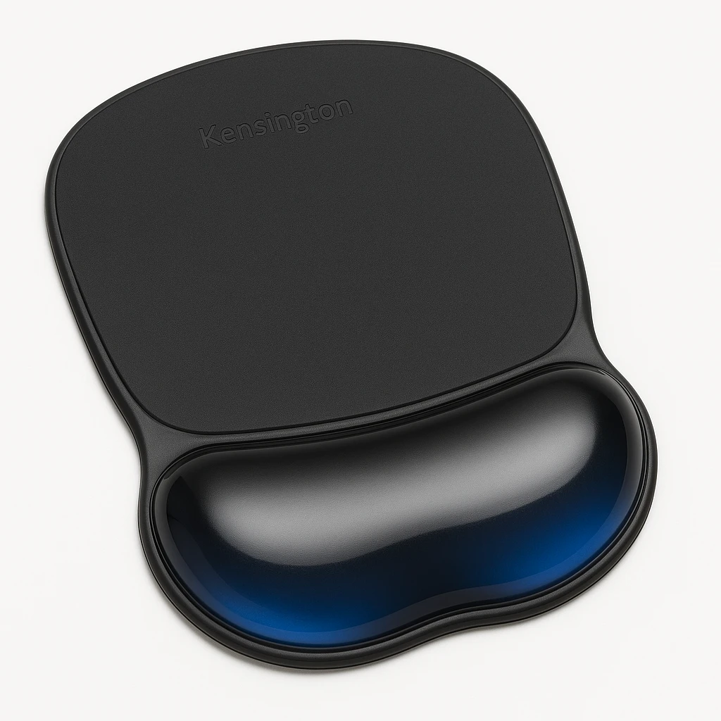 Kensington Duo Gel Mouse Pad - Alfombrilla de ratón con apoyamuñecas - negro, azul