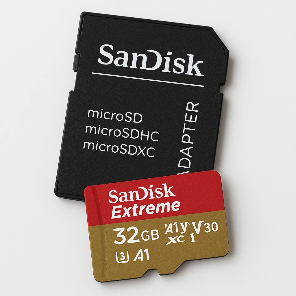 SanDisk Extreme - Tarjeta de memoria flash (adaptador microSDHC a SD Incluido) - 32 GB - A1 / Video Class V30 / UHS-I U3 - microSDHC UHS-I