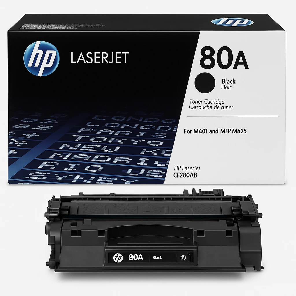 HP 80A - Negro - original - LaserJet - cartucho de tóner (CF280AB) - para LaserJet Pro 400 M401, MFP M425