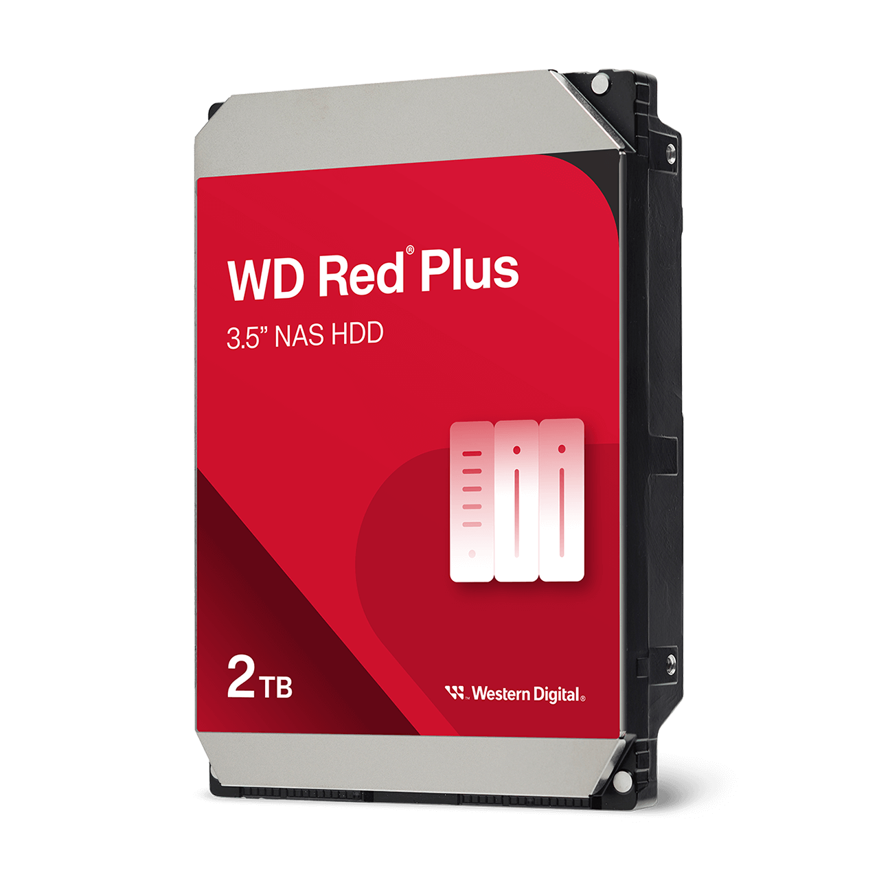 Western Digital WD Red Plus NAS Hard Drive - Internal hard drive - 10 TB - 3.5" - 7200 rpm - Serial ATA