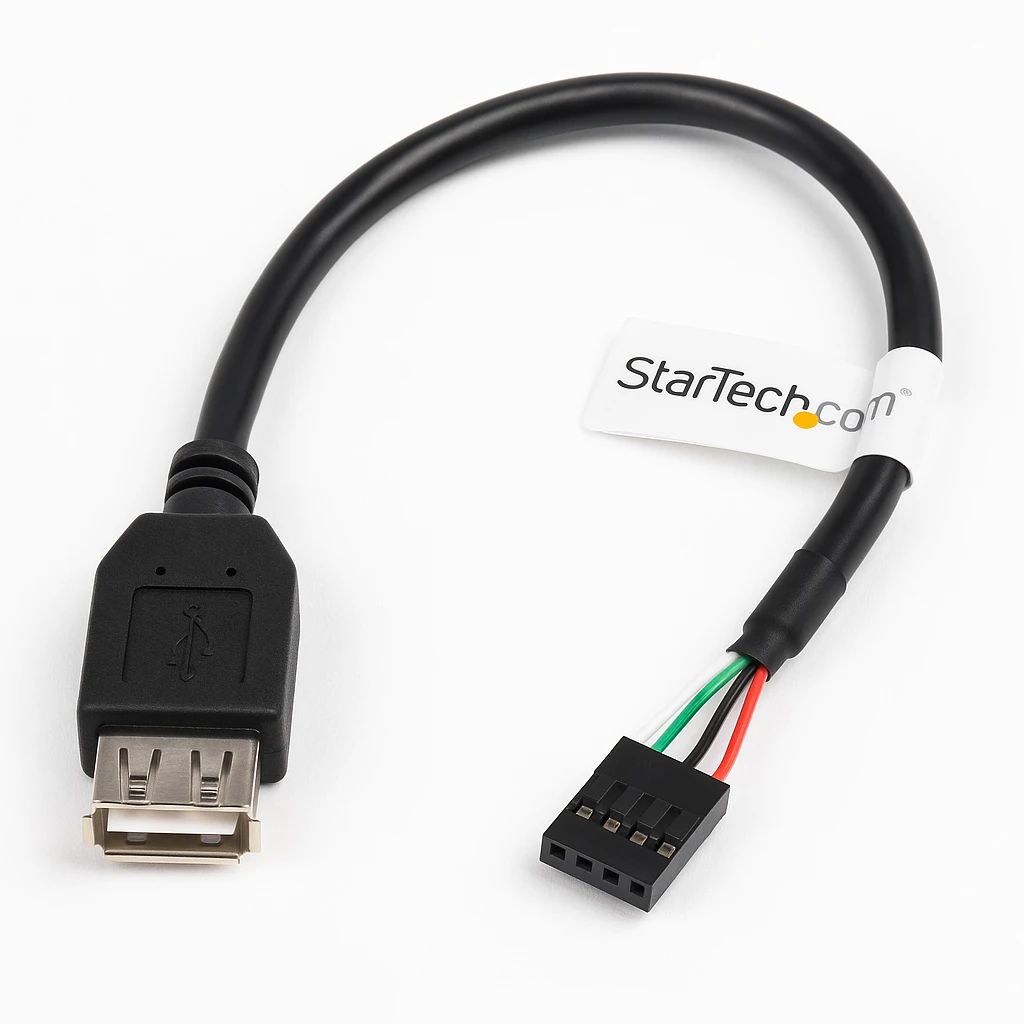 StarTech.com Cable de 15cm Adaptador Extensor USB 2.0 a IDC 4 pines - Conector a Placa Base - IDC 4 Pines Hembra - USB A Hembra - Cable USB - USB (H) a conector USB 2.0 de 4 pines (H) - 15 cm