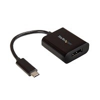 StarTech.com USB C to DisplayPort Adapter 4K 60Hz - USB Type-C to DP 1.4 Monitor Video Converter (DP Alt Mode) - Thunderbolt 3 Compatible - Adaptador DisplayPort - 24 pin USB-C (M) a DisplayP