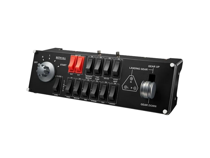 Logitech Flight Switch Panel - Panel de instrumentos del simulador de vuelo - cableado - para PC