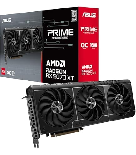 ASUS - PRIME-RX9070-O16G-EVO - PCI Express 5.0 - AMD - AMD Radeon RX 9070 - HDMI / DisplayPort