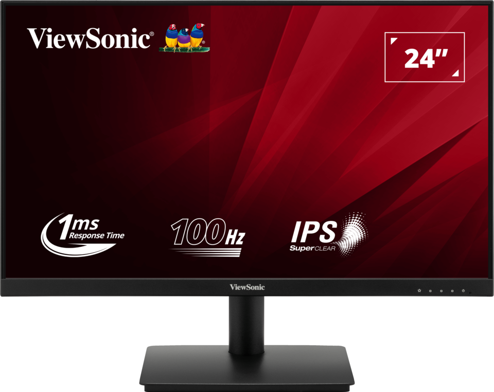 ViewSonic - LED-backlit LCD monitor - 24" - 1920 x 1080 - IPS - HDMI / DisplayPort - Black