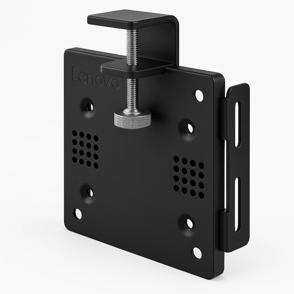 Lenovo Tiny Clamp Bracket Mounting Kit II - Abrazadera de montaje de thin client en monitor - para ThinkCentre M70q Gen 2; M70q Gen 3; M75t Gen 2; M80q Gen 3; M90q Gen 2; M90q Gen 3