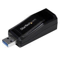 StarTech.com Adaptador Tarjeta de Red Externa NIC USB 3.0 a 1Gbps Gigabit Ethernet 1 Puerto - 1x RJ45 Hembra - 1x USBA - Adaptador de red - USB 3.0 - Gigabit Ethernet - negro