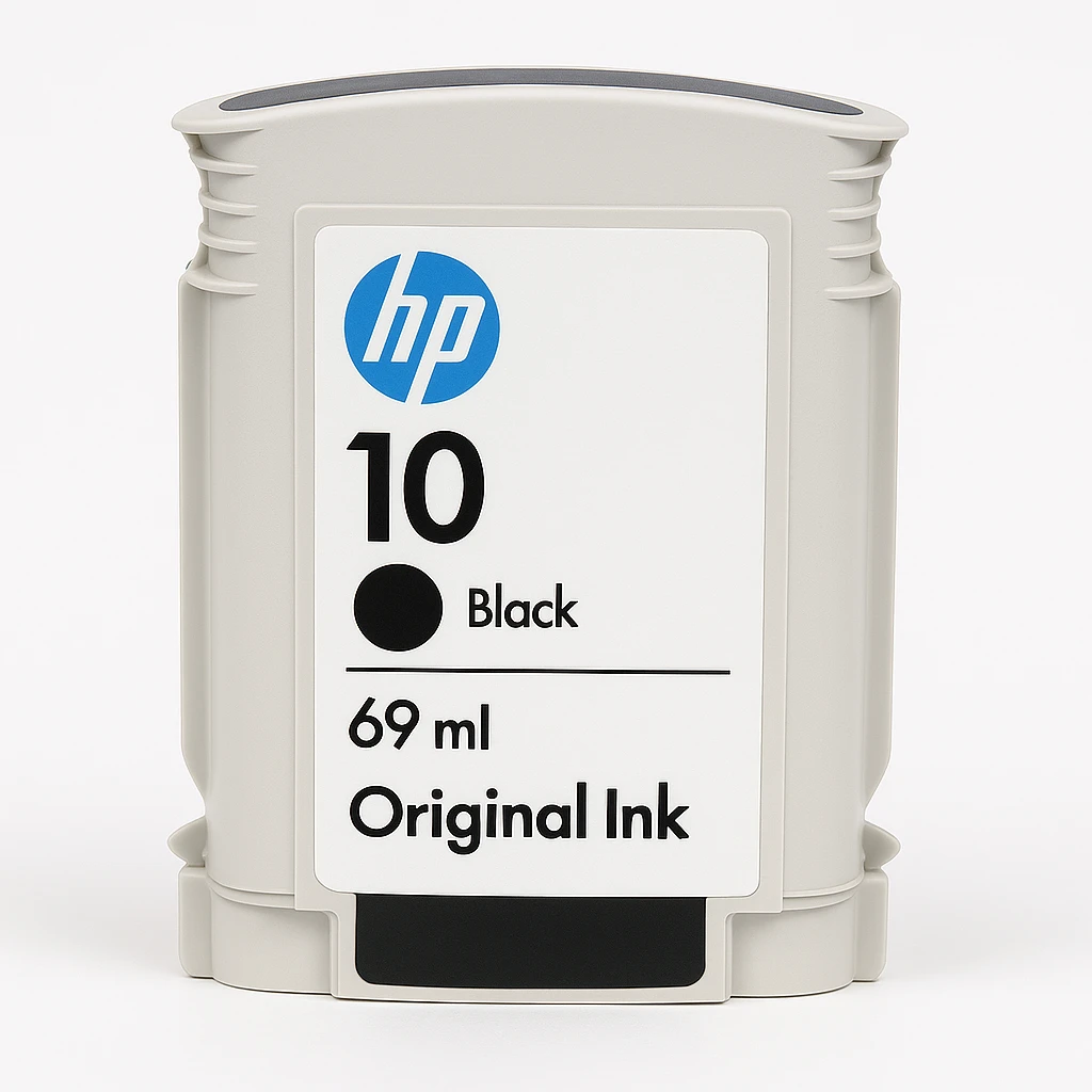 HP 10 - 69 ml - negro - original - cartucho de tinta - para Business Inkjet 1000, 1100, 1200, 2300, 2800; DesignJet 110, 70; Officejet Pro K850
