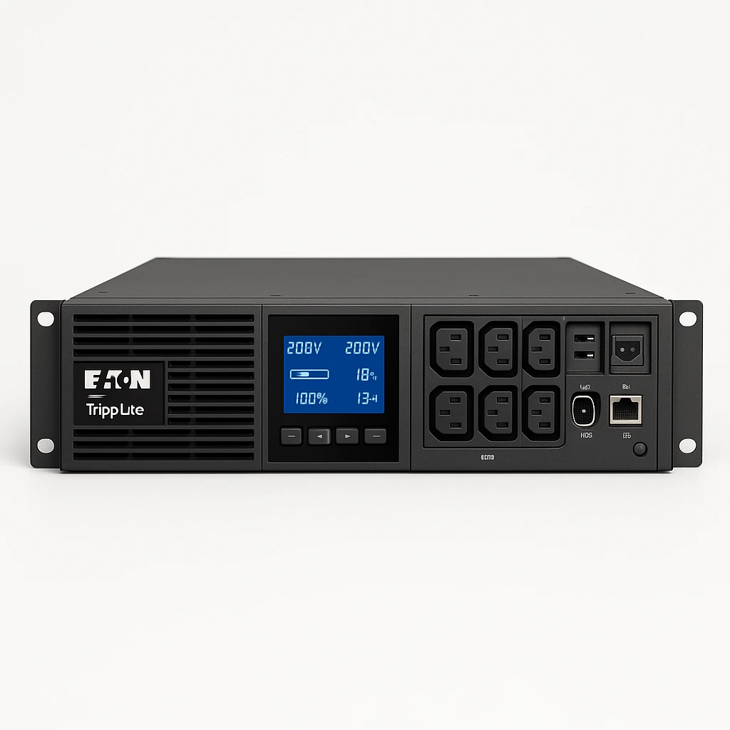 Eaton Tripp Lite Series SmartOnline 208/230V 1000VA 900W Double-Conversion UPS - 6 Outlets, Extended Run, Card Slot, LCD, USB, DB9, 2U Battery Backup - UPS (montaje en bastidor) - CA 200/208/
