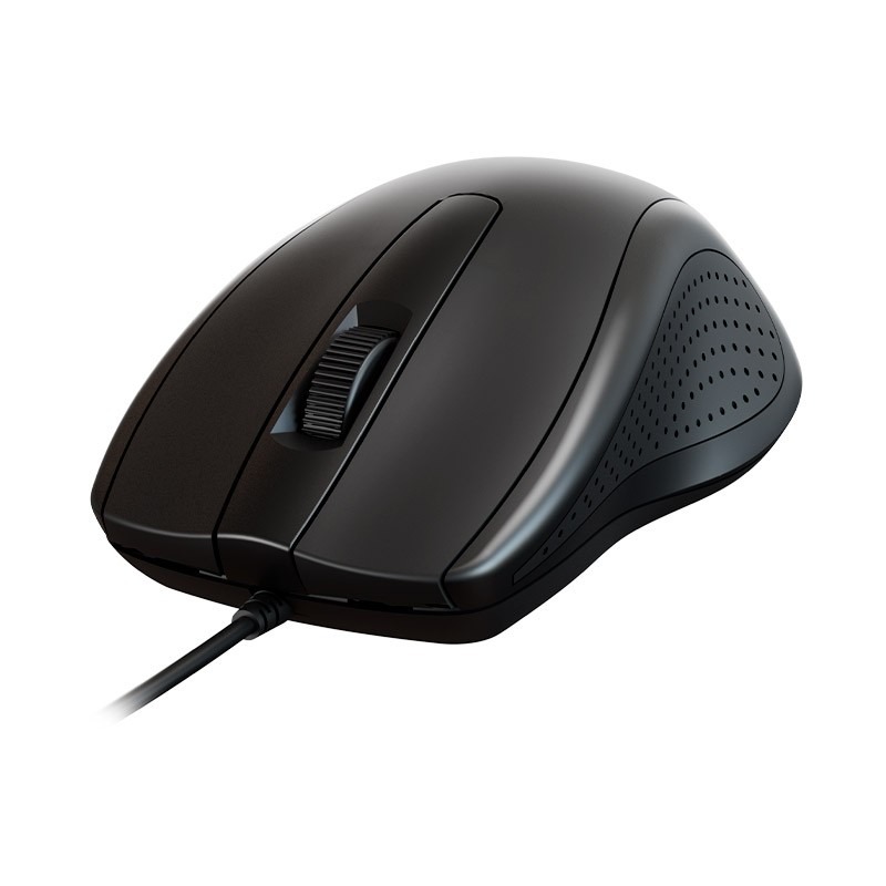 Xtech - XTM-206 - Mouse - USB - Wired - Black - Ambidextrous 3Button 1200 dpi