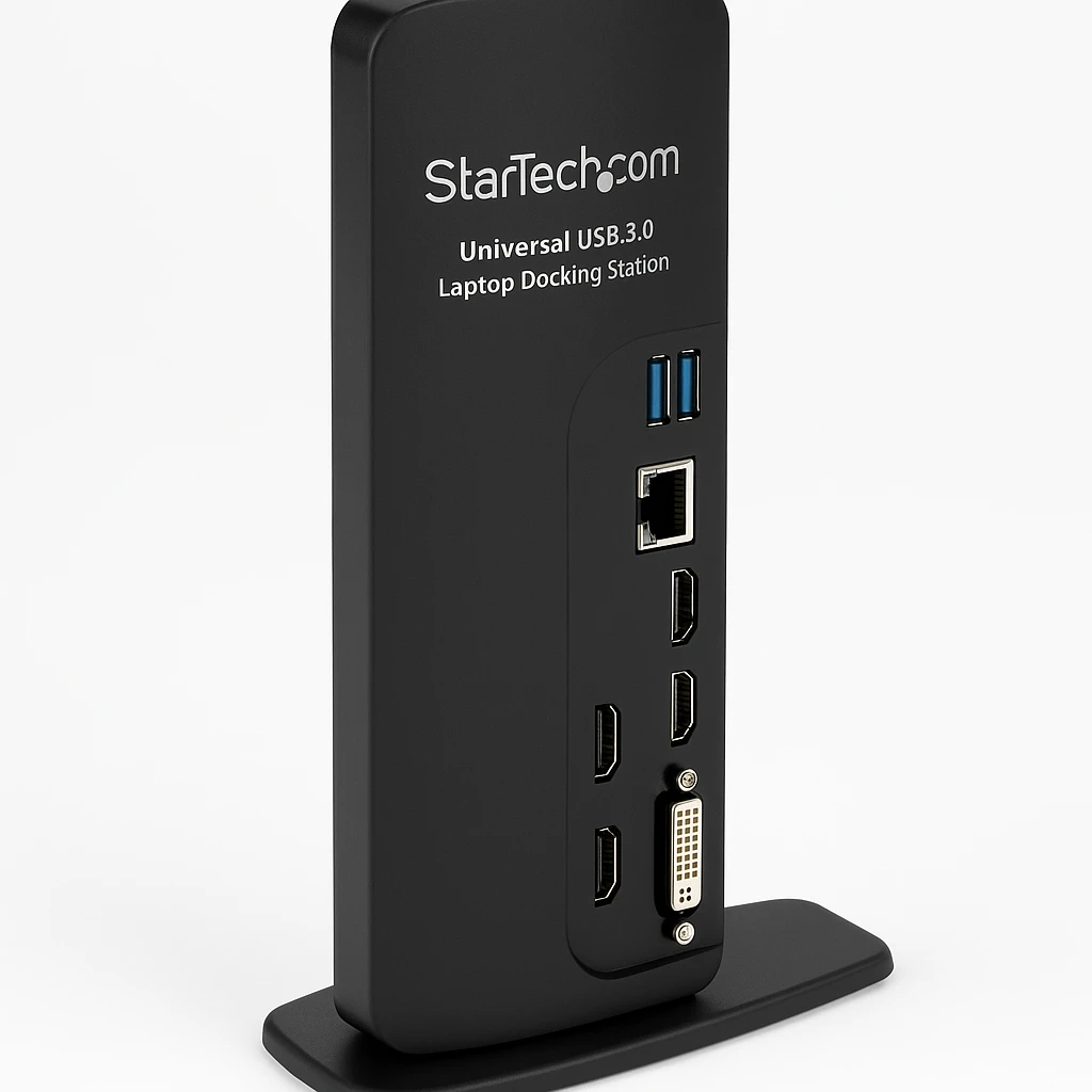 StarTech.com Replicador de Puertos Universal Triple para Ordenador Portátil - Base Docking Station USB 3.0 - Estación de conexión - USB - 1GbE - para P/N: ARMBARTRIO2, ARMTRIO, LTLOCK