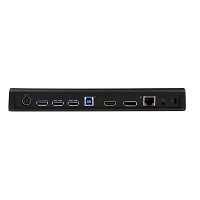 StarTech.com Replicador de Puertos Universal USB 3.0 para Ordenador Portátil - Base Docking Station DisplayPort HDMI 4K con Ethernet Hub - Estación de conexión - USB - HDMI, DP - 1GbE - para 