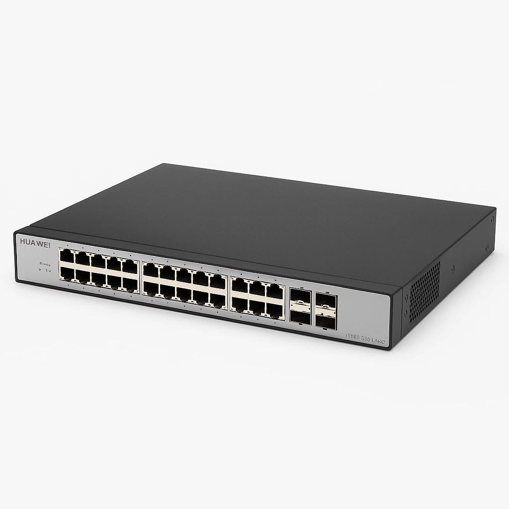 Huawei S5720-28X-LI-AC - Conmutador - Gestionado - 24 x 10/100/1000 + 4 x 10 Gigabit SFP+ - sobremesa