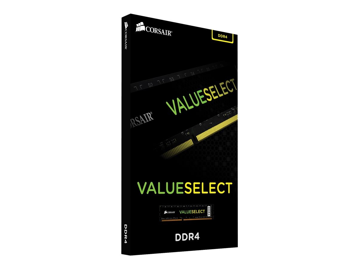 CORSAIR Value Select - DDR4 - módulo - 8 GB - DIMM de 288 contactos - 2400 MHz / PC4-19200 - CL16 - 1.2 V - sin búfer - no ECC
