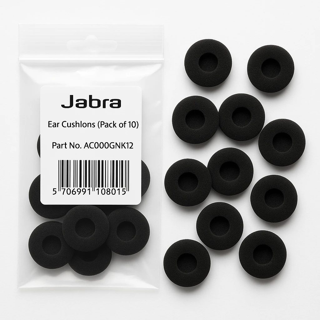 Jabra - Esponja para auriculares (paquete de 10)