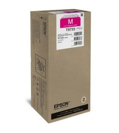 Epson T9733 - Gran capacidad - magenta - original - blíster con alarmas de RF/acústica - cartucho de tinta - para WorkForce Pro WF-C869R, WF-C869RD3TWFC, WF-C869RDTWF, WF-C869RDTWFC