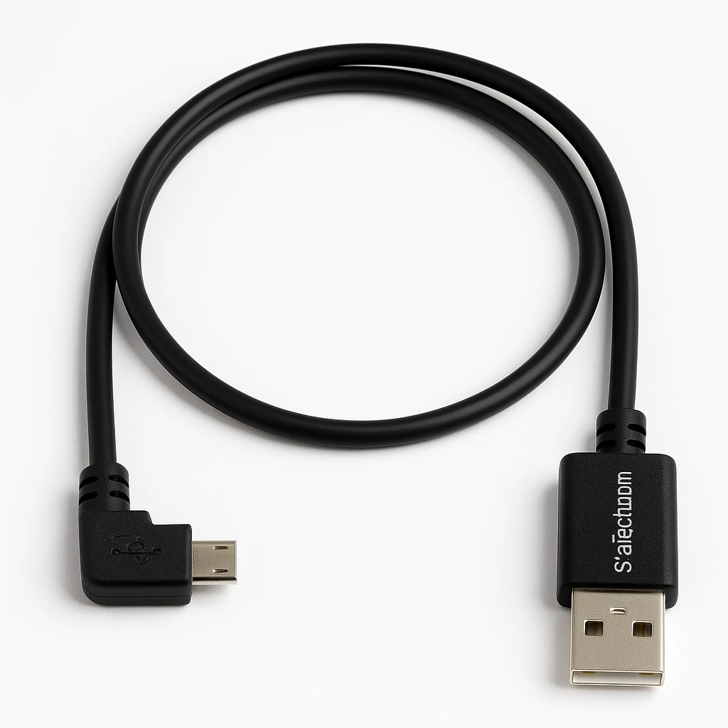StarTech.com Cable de 0,5m Micro USB Acodado a la Derecha para Carga y Sincronización de Smartphones o Tablets - Cable USB - Micro-USB tipo B (M) en ángulo derecho a USB (M) - USB 2.0 - 50 cm