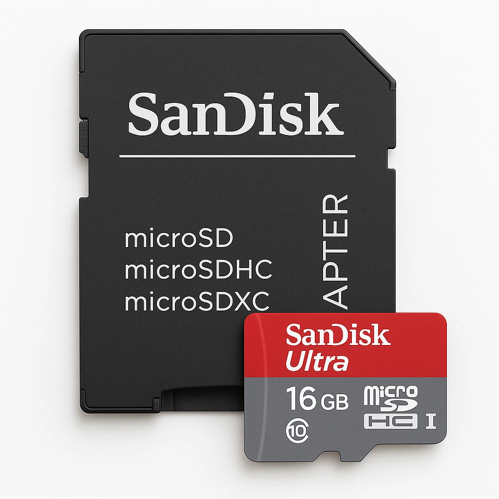 SanDisk Ultra - Tarjeta de memoria flash (adaptador microSDXC a SD Incluido) - 16 GB - UHS-I / Class10 - microSDHC UHS-I