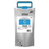Epson R24X - Gran capacidad - cián - original - paquete de tinta - para WorkForce Pro WF-R8590, WF-R8590 D3TWFC, WF-R8590DTWF, WF-R8590DTWFL