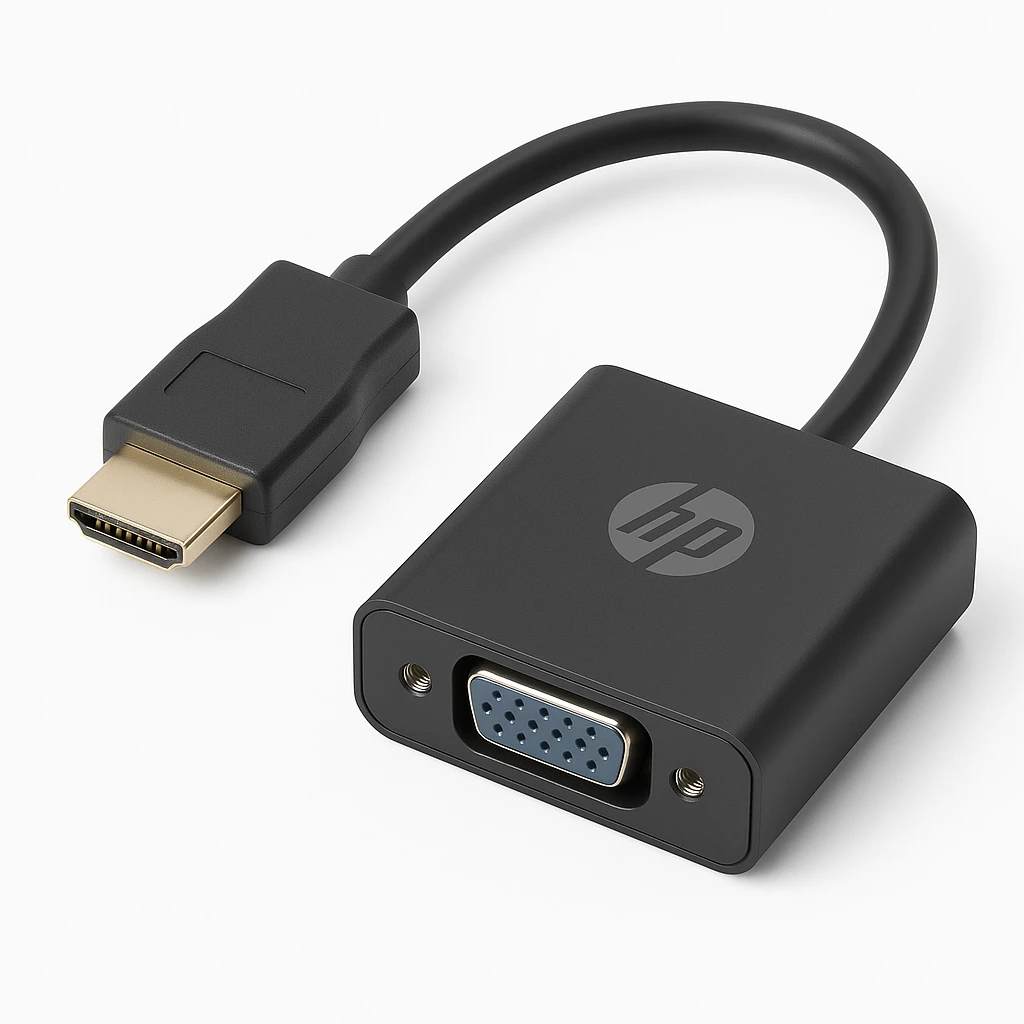 HP HDMI to VGA Display Adapter - Adaptador de vídeo - HD-15 (VGA) hembra a HDMI macho