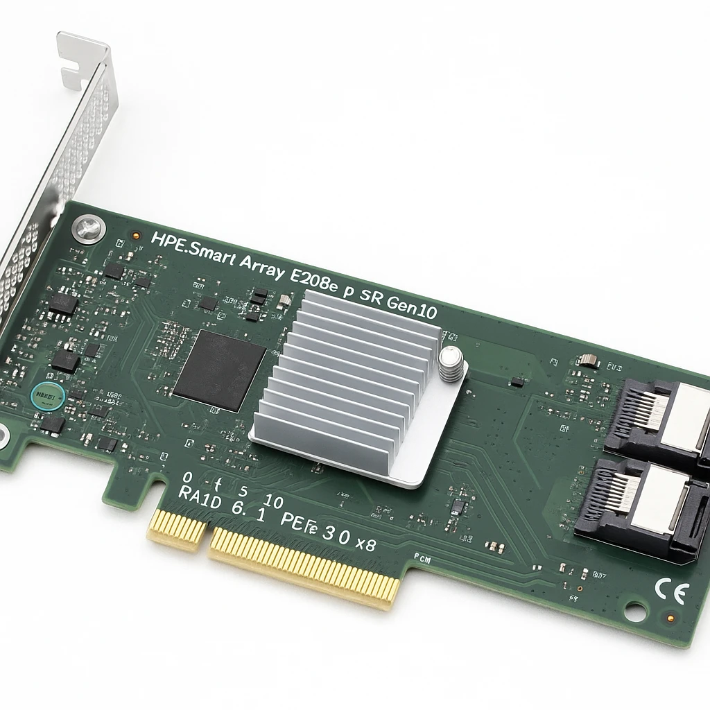 HPE Smart Array E208e-p SR Gen10 - Controlador de almacenamiento (RAID) - 8 Canal - SATA 6Gb/s / SAS 12Gb/s - RAID 0, 1, 5, 10 - PCIe 3.0 x8 - para ProLiant DL325 Gen10, DL345 Gen10, DL360 Ge