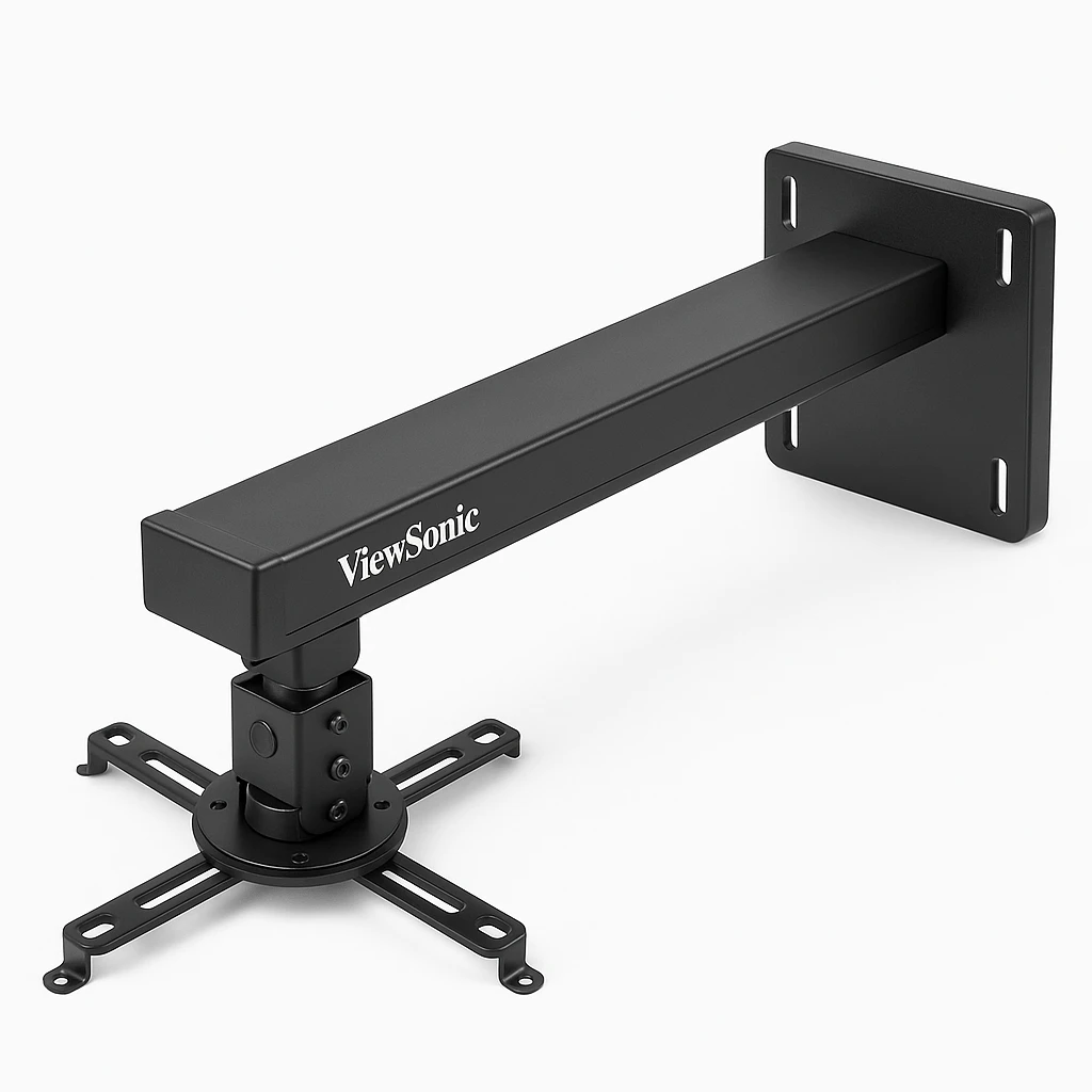 ViewSonic WMK-027 - Kit de montaje (soporte para montaje en pared) - para proyector - negro - se puede instalar en la pared - para ViewSonic LS831, PJD5352, PJD6381, PJD7382, PJD7383, PX800; 