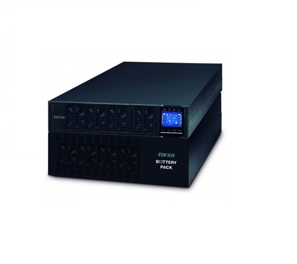 Forza Atlas FDC-210KMR - UPS (montaje en rack / externo) - AC 110-300 V - 10000 vatios - 10000 VA - 9 Ah - RS-232, USB - 2U - negro