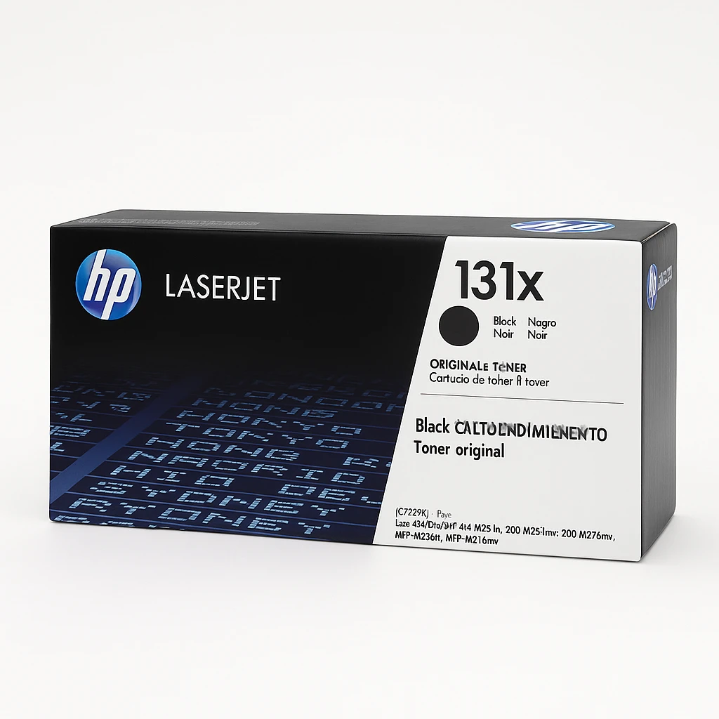 HP 131x - Alto rendimiento - negro - original - LaserJet - cartucho de tóner (CF210X) - para LaserJet Pro 200 M251n, 200 M251nw, 200 M276nw, MFP M276n, MFP M276nw