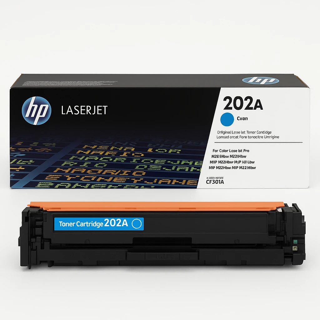 HP 202A - Cián - original - LaserJet - cartucho de tóner (CF501A) - para Color LaserJet Pro M254dw, M254nw, MFP M280nw, MFP M281cdw, MFP M281fdn, MFP M281fdw