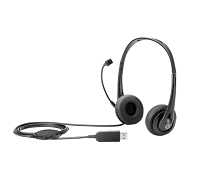 HP - Auricular - en oreja - cableado - USB - black jack