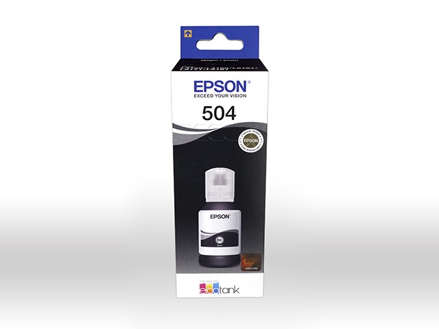 Epson 504 - 127 ml - negro - original - recarga de tinta - para EcoTank L4150, L4160, L4260, L6161, L6171, L6191, L6270; EcoTank ITS L4150, L4160