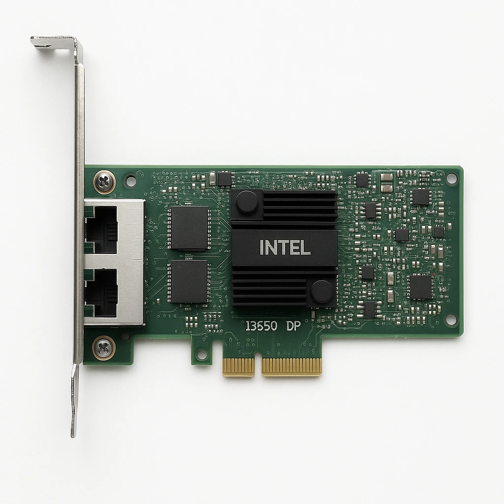 Intel I350 DP - Adaptador de red - PCIe perfil bajo - Gigabit Ethernet x 2 - para PowerEdge C6320, C6420, FC430, FC630, FC830, R320, R420, R520, R620, R720, R820, VRTX