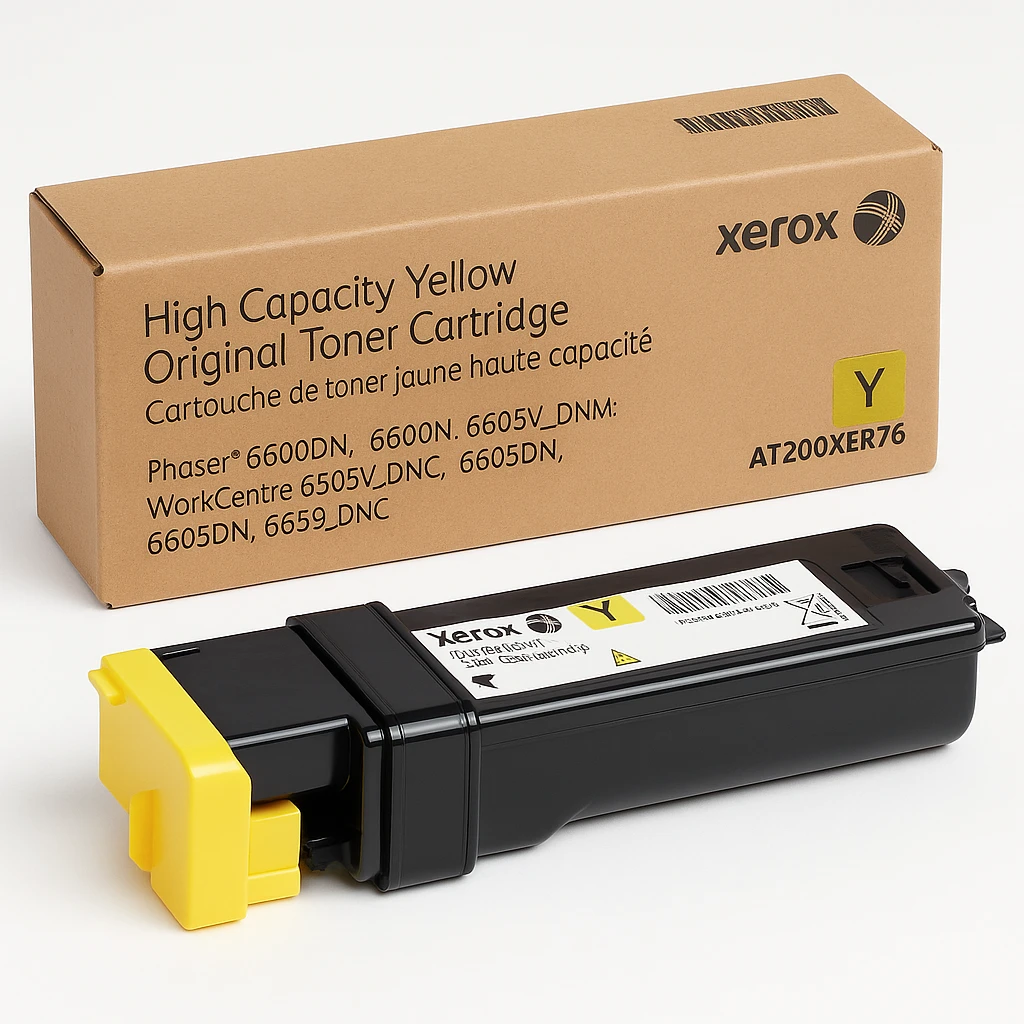 Xerox - Gran capacidad - amarillo - original - cartucho de tóner - para Phaser 6600DN, 6600N, 6600V_DNM; WorkCentre 6505V_DNC, 6605DN, 6605N, 6605V_DNC
