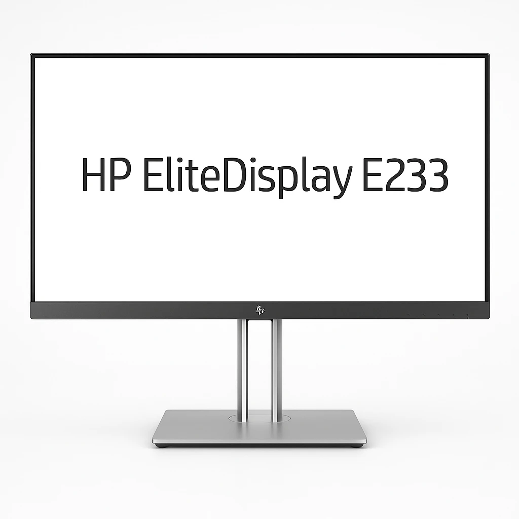 HP EliteDisplay E233 - Monitor LED - 23" - 1920 x 1080 Full HD (1080p) @ 60 Hz - IPS - 250 cd/m² - 1000:1 - 5 ms - HDMI, VGA, DisplayPort - negro, plata